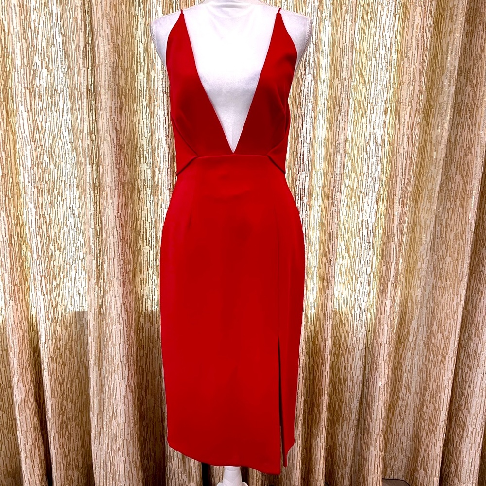 NWT N Nicholas Dark Pink Color Eva Dress